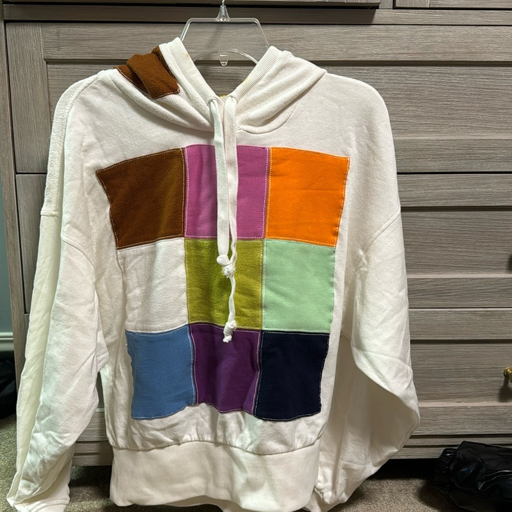 Color block Anthropologie hoodie